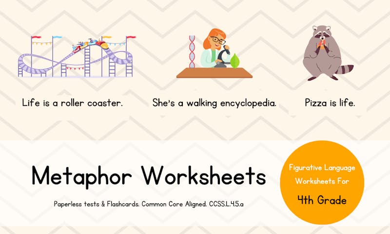 metaphor worksheets, figurative language worksheets